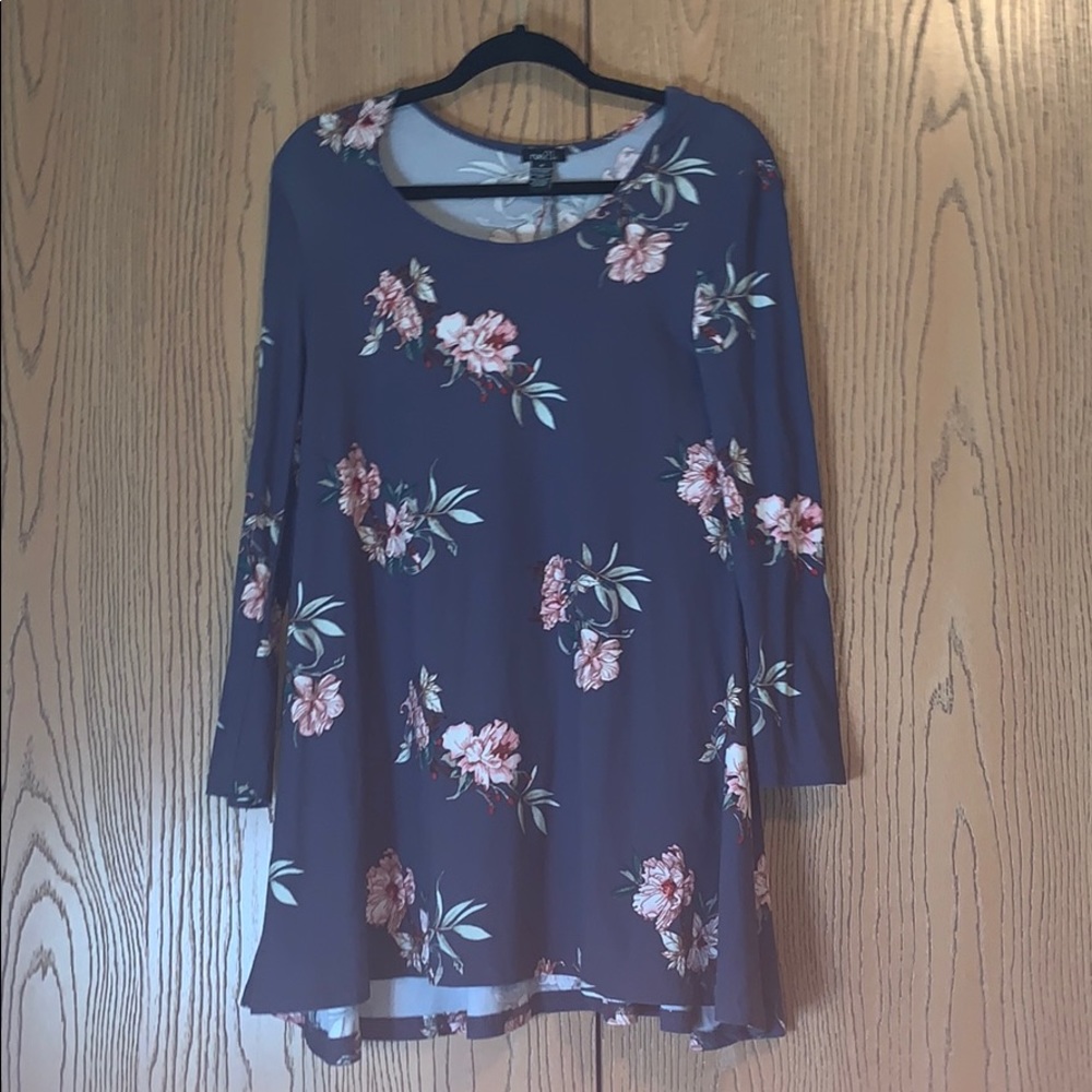 floral long sleeve dress